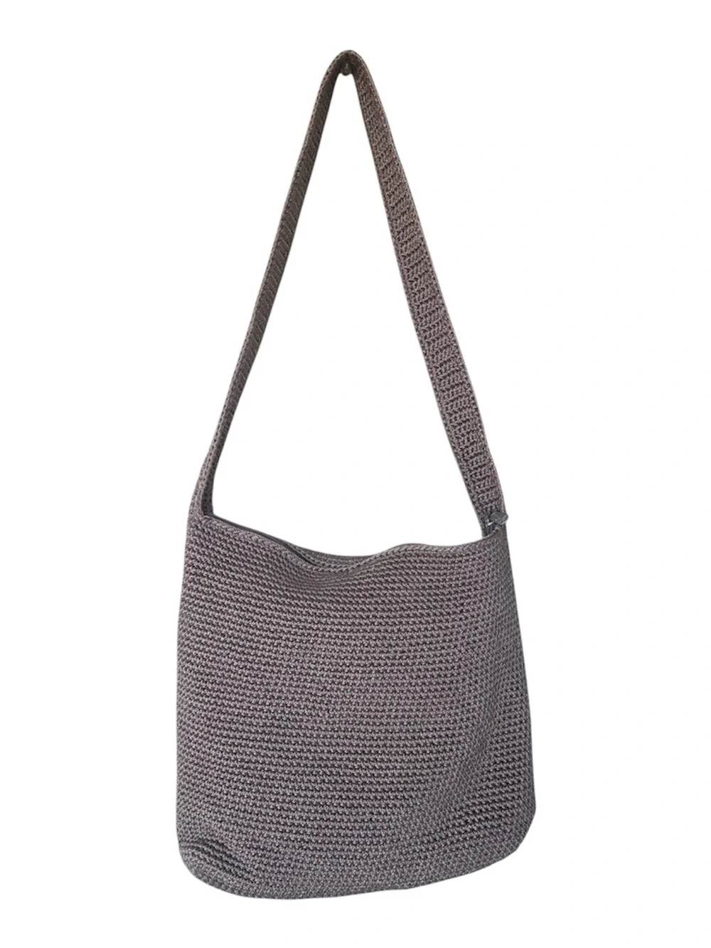 The Sak Gray Crochet Shoulder Bag